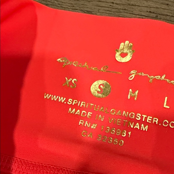 Spiritual Gangster Red Apparel with Gold Accents - Picture 2 of 3